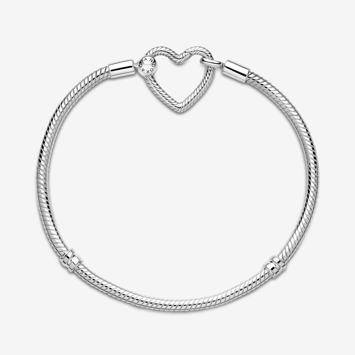Snake Mesh Bracelet with Heart Clasp | Pandora