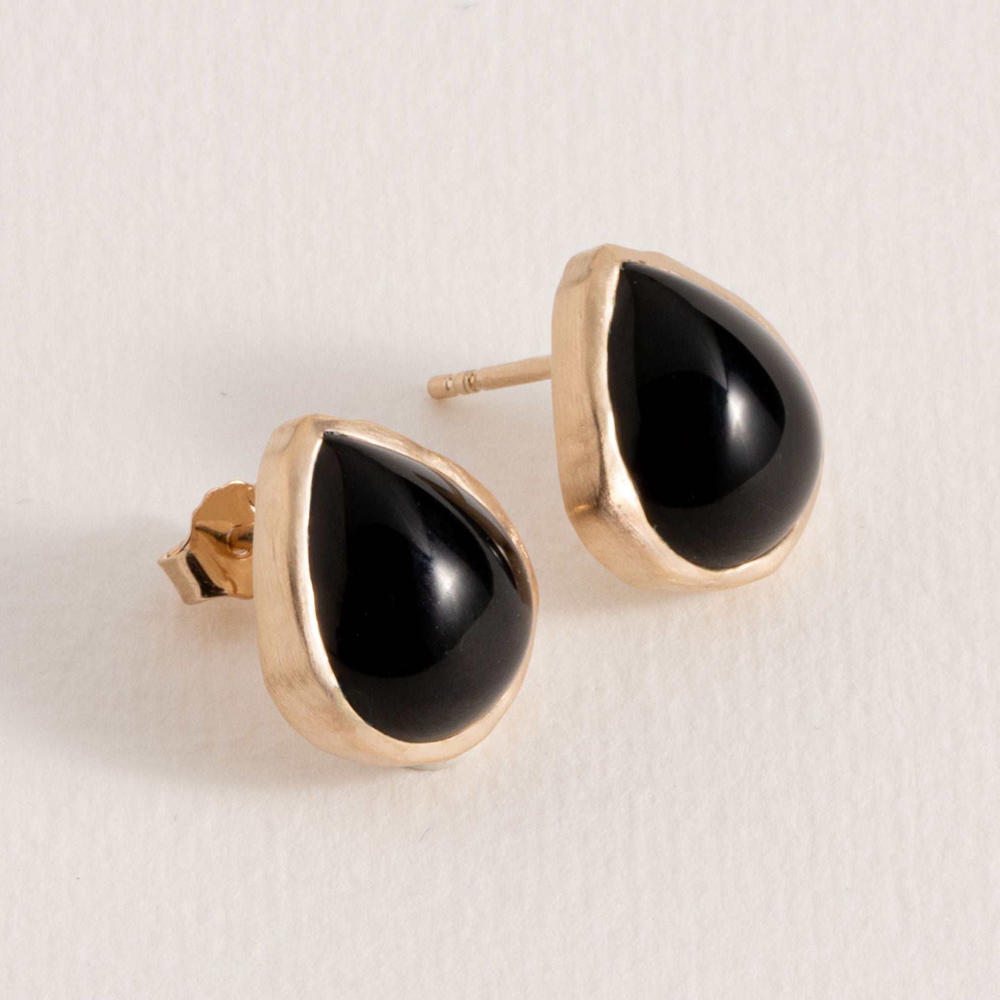 Isaure - Black Agate - Gold Plated Chips - Ana et Cha