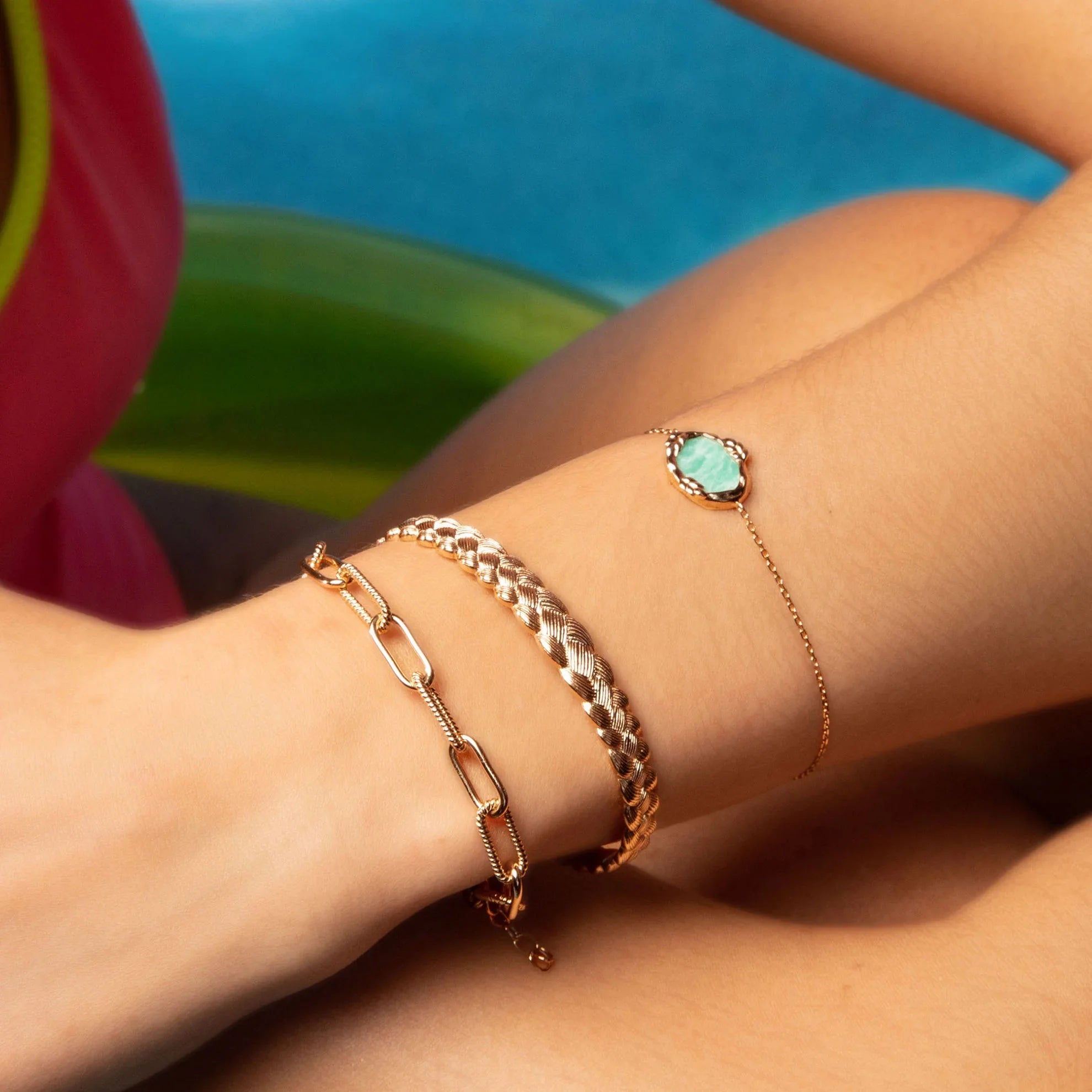 Marinette - Gold Plated Bracelet - Ana et Cha view 2
