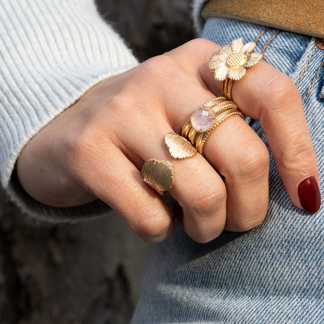 Zoé - Gold Plated Ring - Ana et Cha