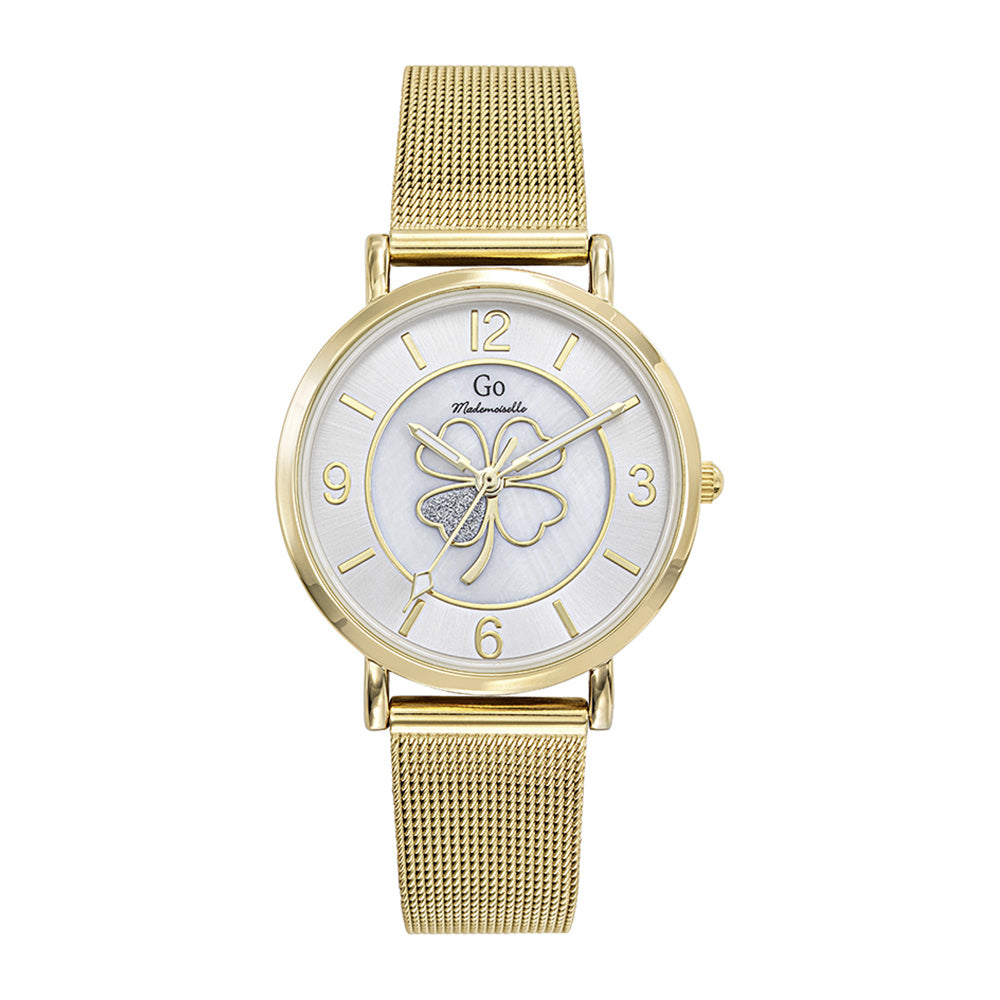 695642- Reloj - Go Mademoiselle - Oro/trébol blanco