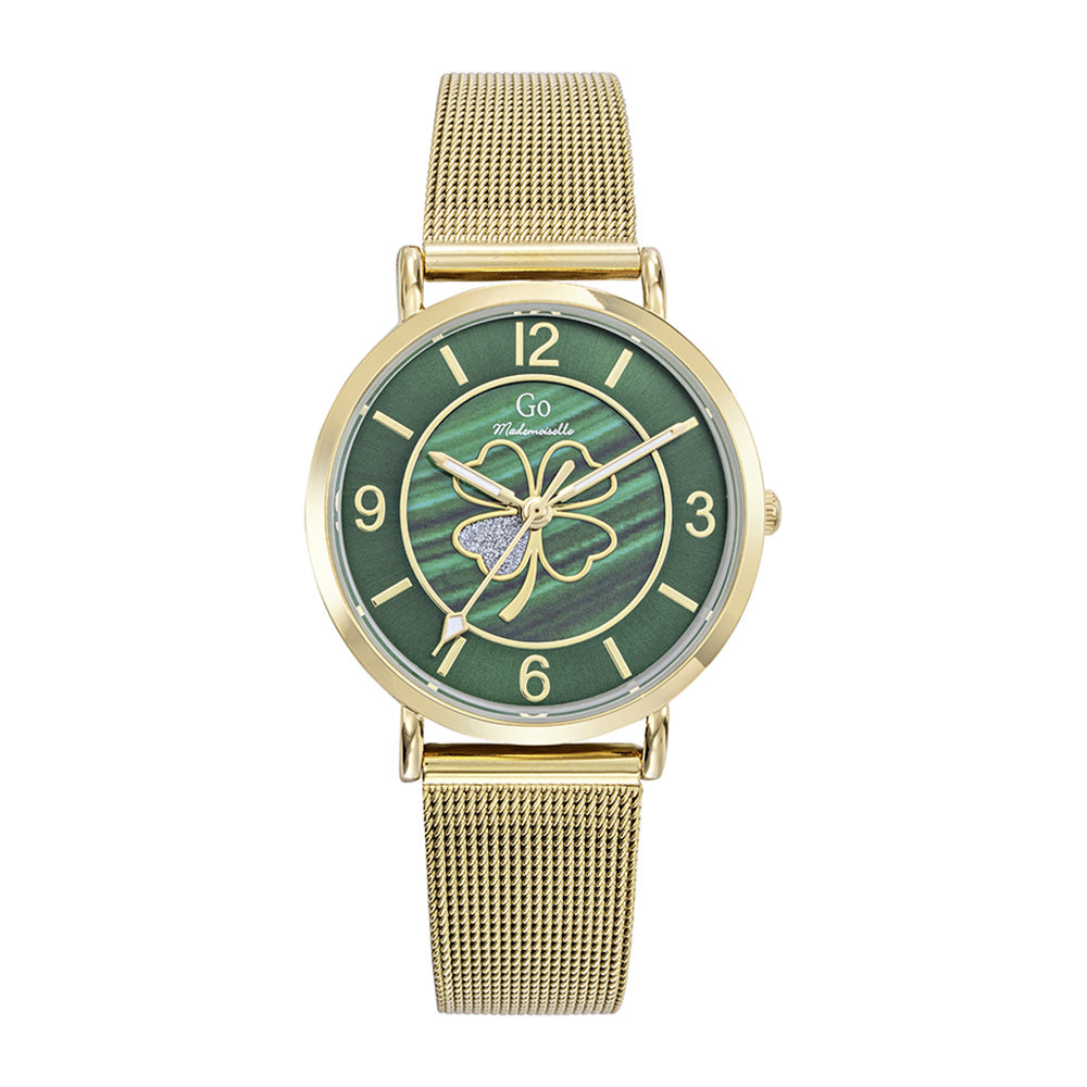 695643- Watch - Go Mademoiselle Clover gold/green