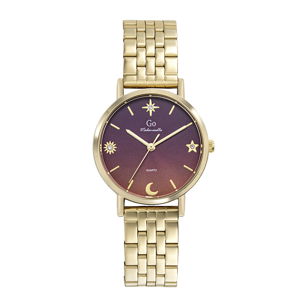 695647- Watch - Go Mademoiselle - Talisman Gold/purple