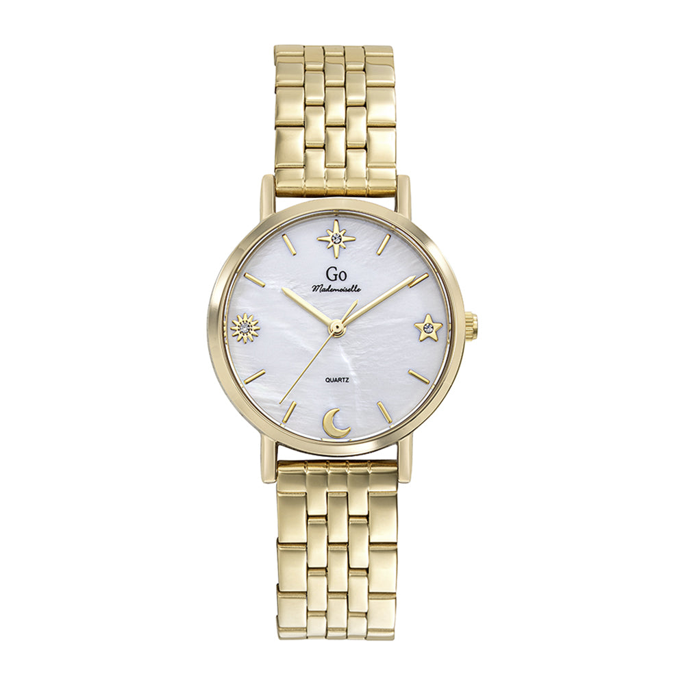 695649- Watch - Go Mademoiselle - Talisman Gold/pearl white