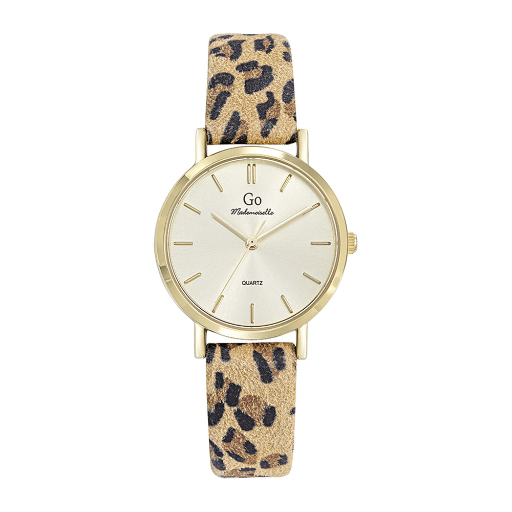 695636 - Watch - Go Mademoiselle gold leopard