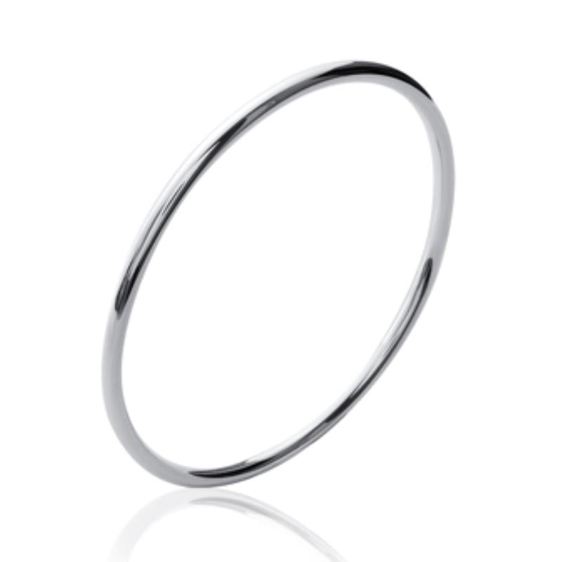Brazalete Fino Liso – Plata | Azuline