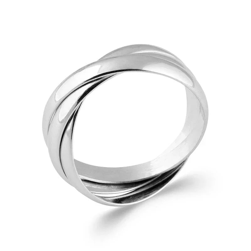 Anello intrecciato – Argento | Azuline