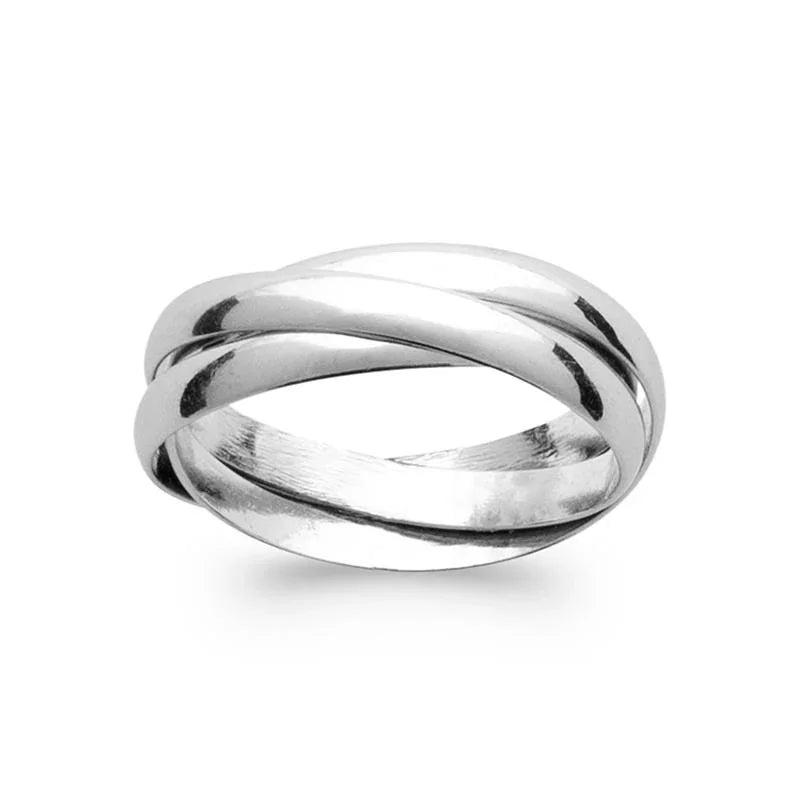 Anello intrecciato – Argento | Azuline vista 2