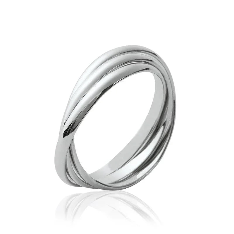 Anello a tre anelli – Argento | Azuline