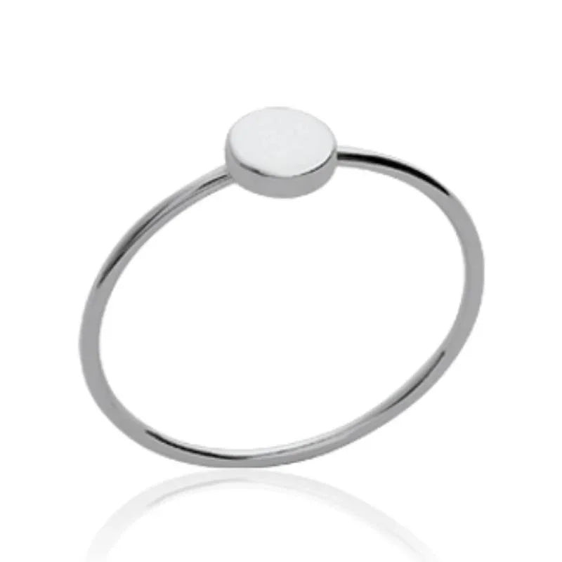 Bague Disque – Argent | Azuline