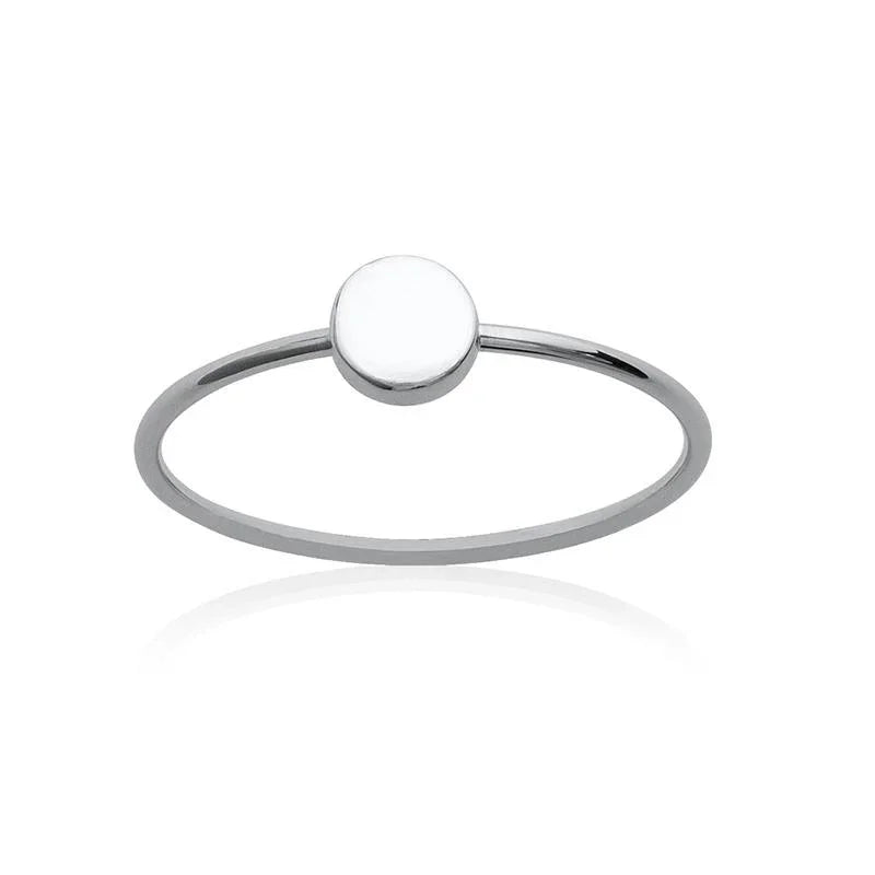 Bague Disque – Argent | Azuline vue 2