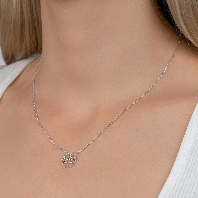 Baum-Halskette – Silber | Azuline Ansicht 2