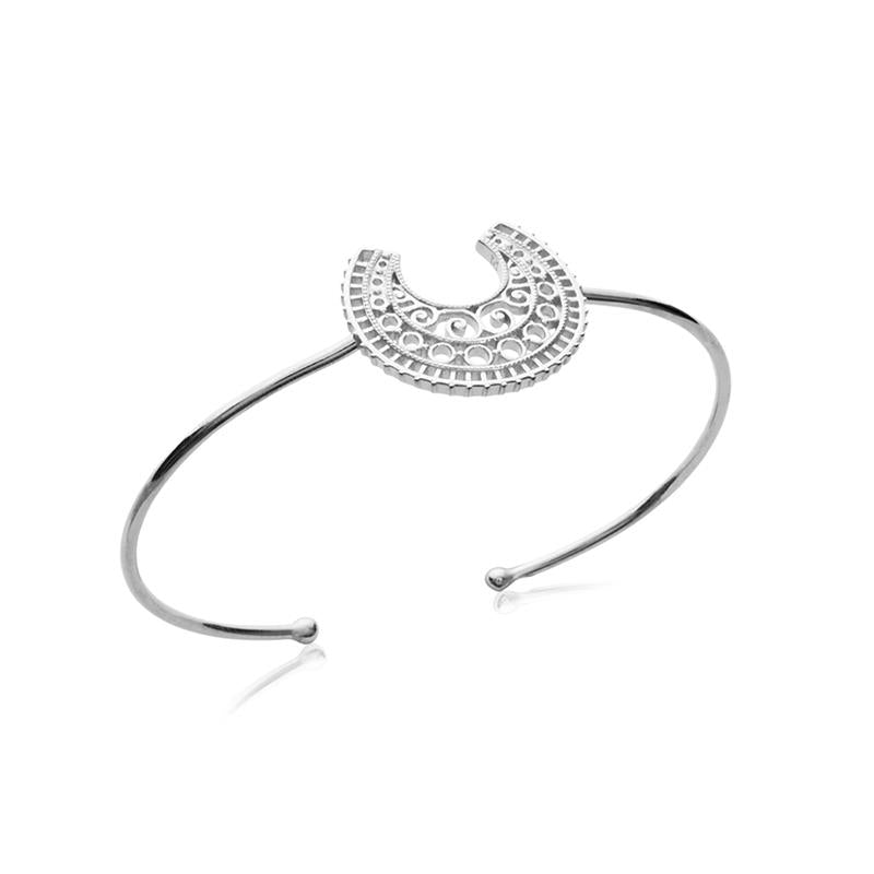 Pulseira Semicírculo – Prata | Azuline