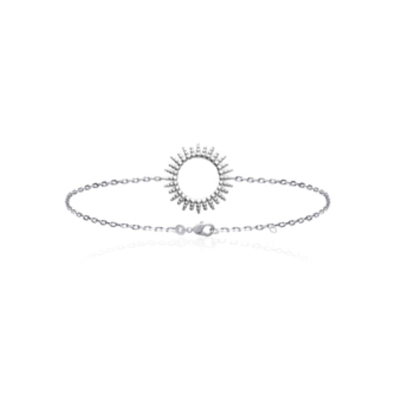 Sun Circle Bracelet – Silver | Azuline