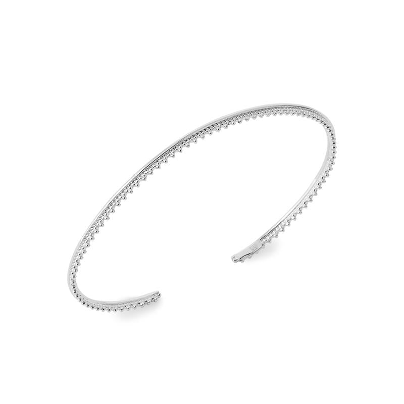 Bangle - Dotted - Silver