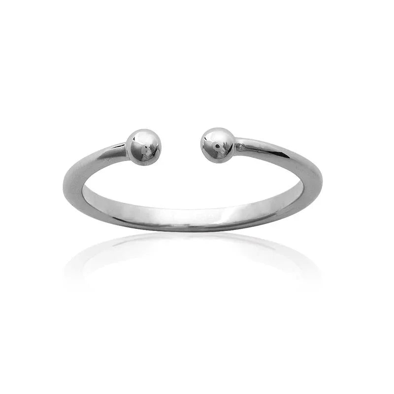 Bague Ouverte – Argent | Azuline vue 2