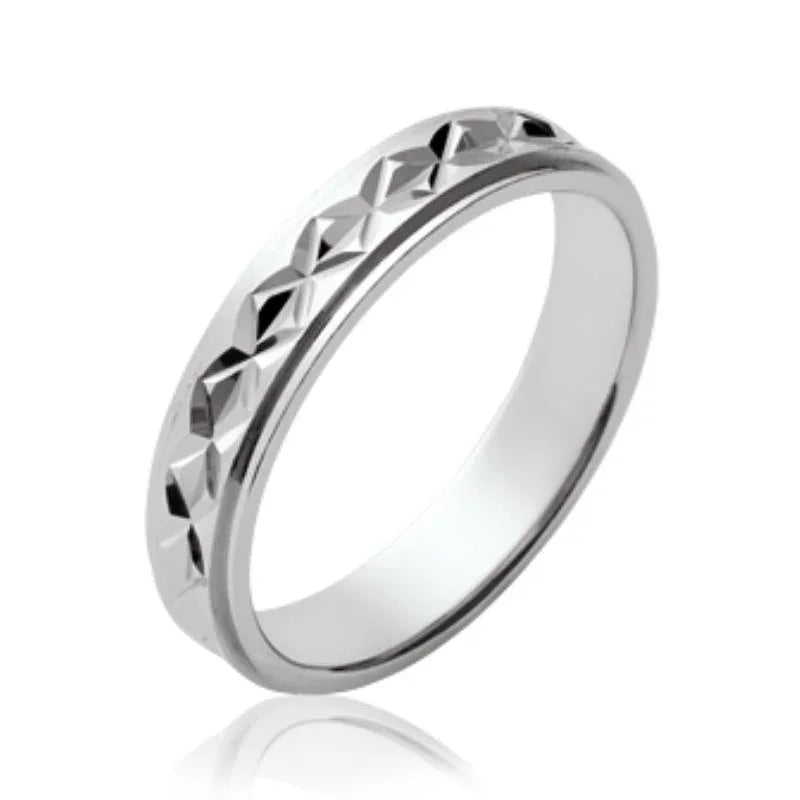 Anello Sfaccettato – Argento | Azuline