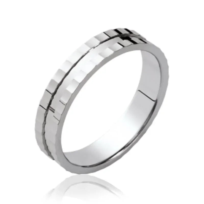 Anello Sfaccettato – Argento | Azuline