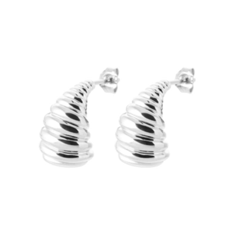 Twisted Earrings – Silver | Azuline