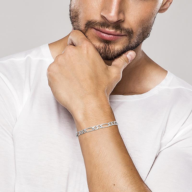 Figaro mesh - Sølv - Armbåndsvisning 3