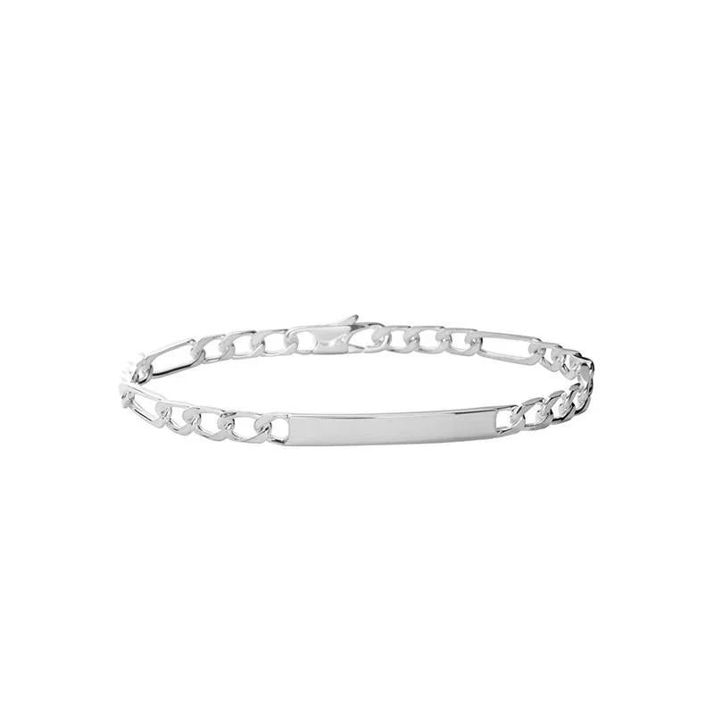 Figaro Curb Chain – Ασημί | Άποψη Azulin 2