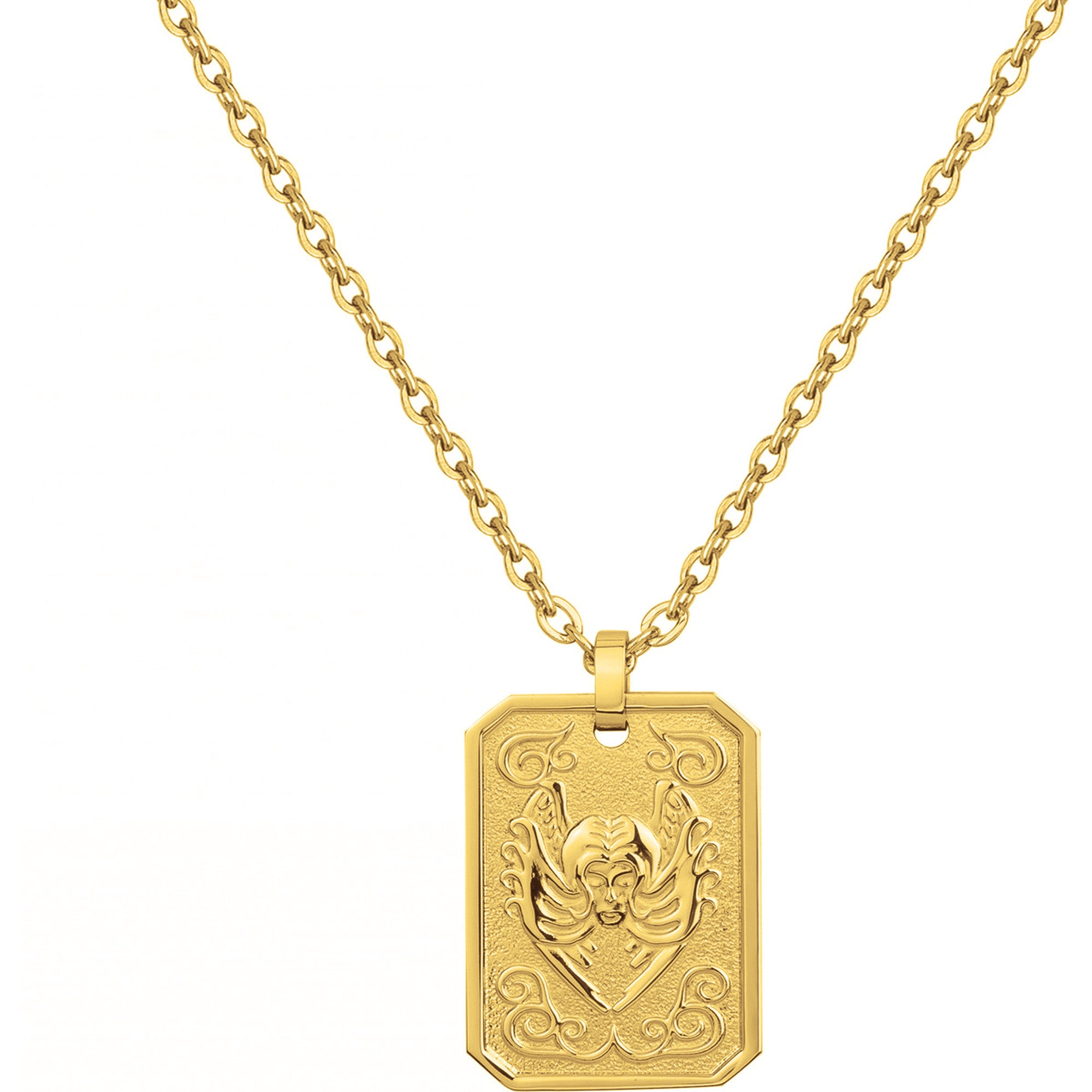 Naszyjnik zodiaku PHEBUS Męski złoty stal 75-0232
