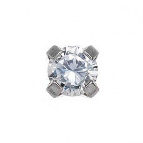 Ajuste de punta - Acero plateado - Pendiente Studex