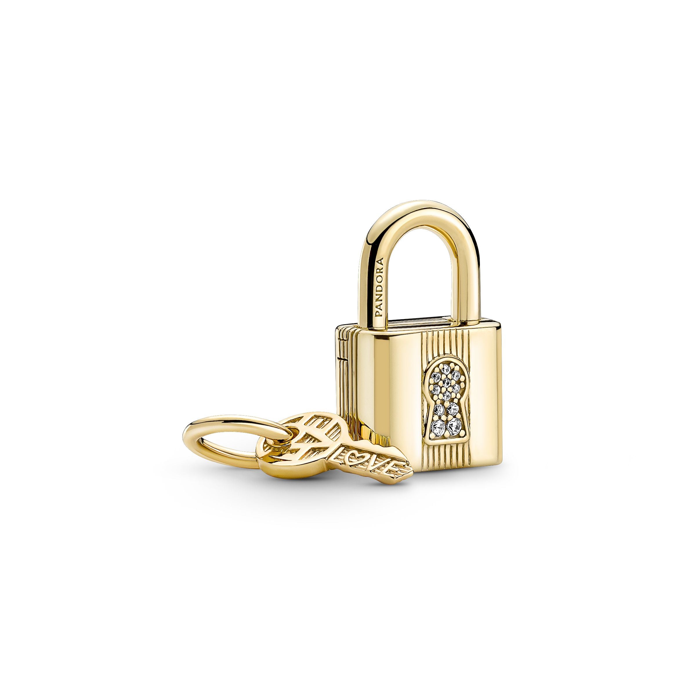 Charm pendant Padlock & key | Pandora