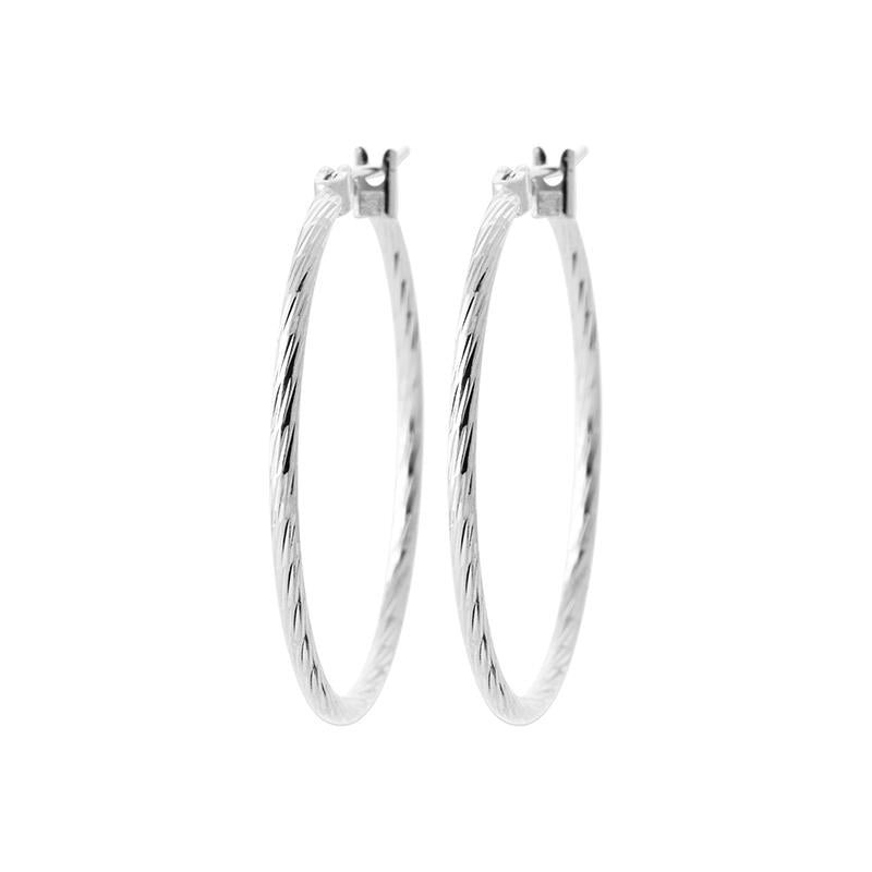 Pendientes Aros Torcidos – Plata | Azuline