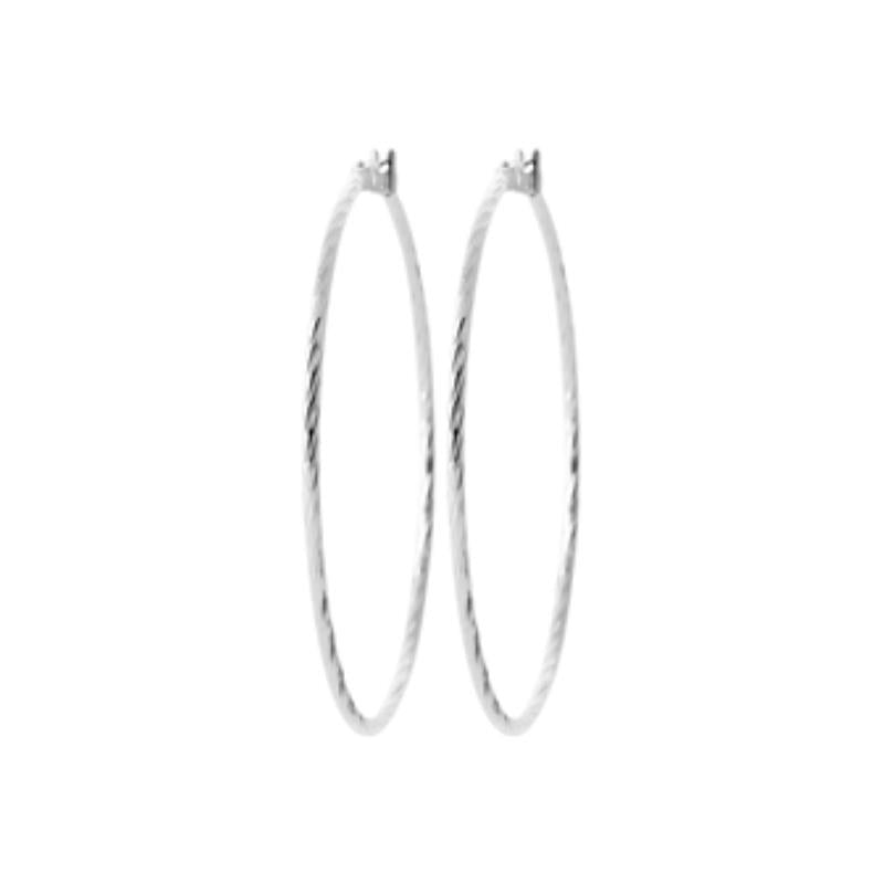 Pendientes de Aro Fino Torcido – Plata | Azuline