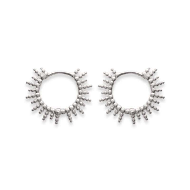 Créoles Perlé – Argent | Azuline