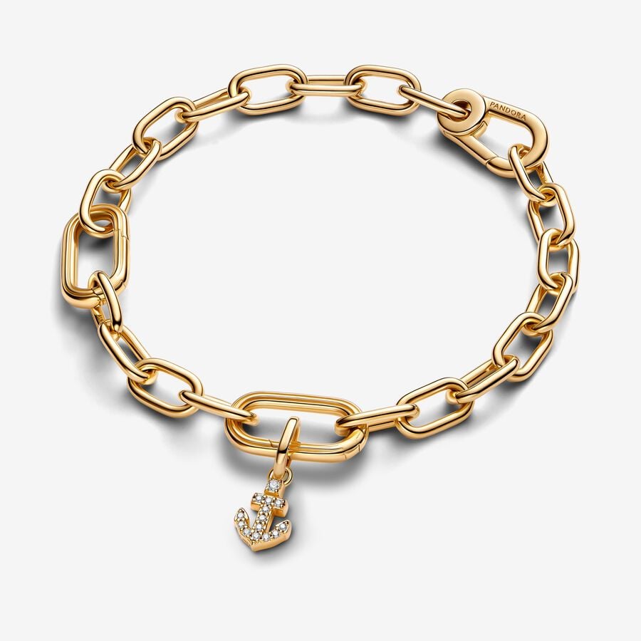 Travel - Mini Anchor - Golden - Pendant - Pandora