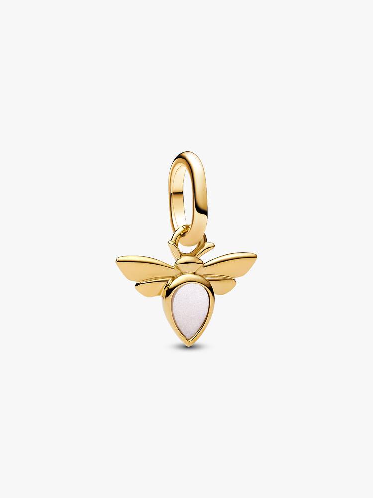 Charm Pandora - Mini Albină Albă Legănată | 763826C01