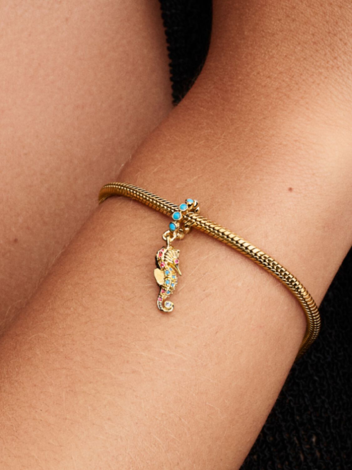 Tiere - Seepferdchen - Golden - Charms - Pandora