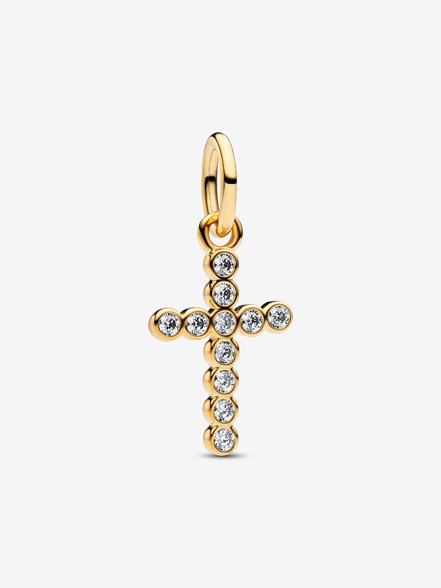 Goldener Kreuz-Anhänger-Charm | Pandora
