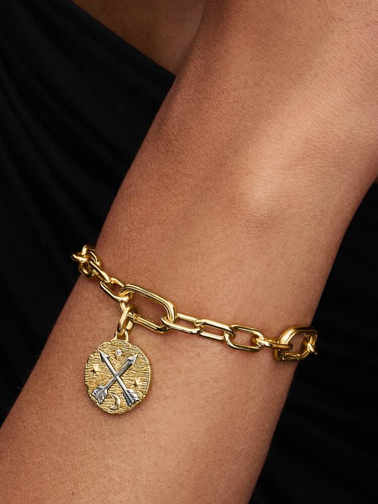 Pandora Charm - Interlocking Arrows Medallion | 764081C01