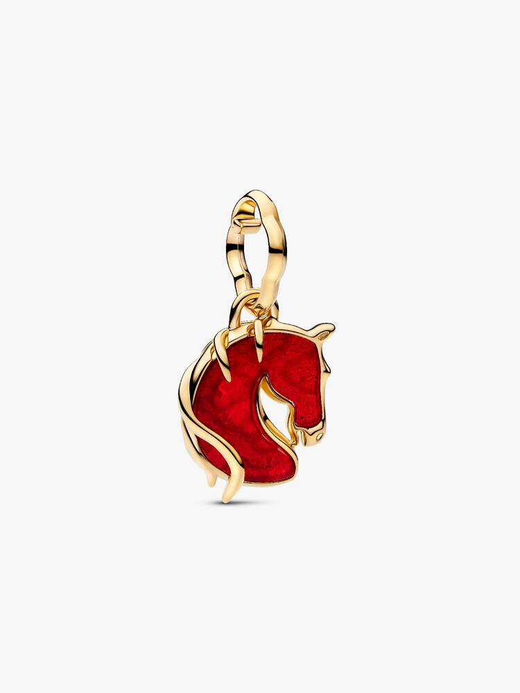 Charm Pandora - Pendant Cheval de Feu Murano Rouge | 764431C01