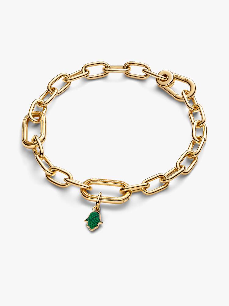 Mini Charm Pandora - Main de Fatma Verte Doré | 764612C01
