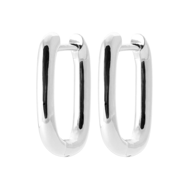 Oval Earrings – Silver | Azuline
