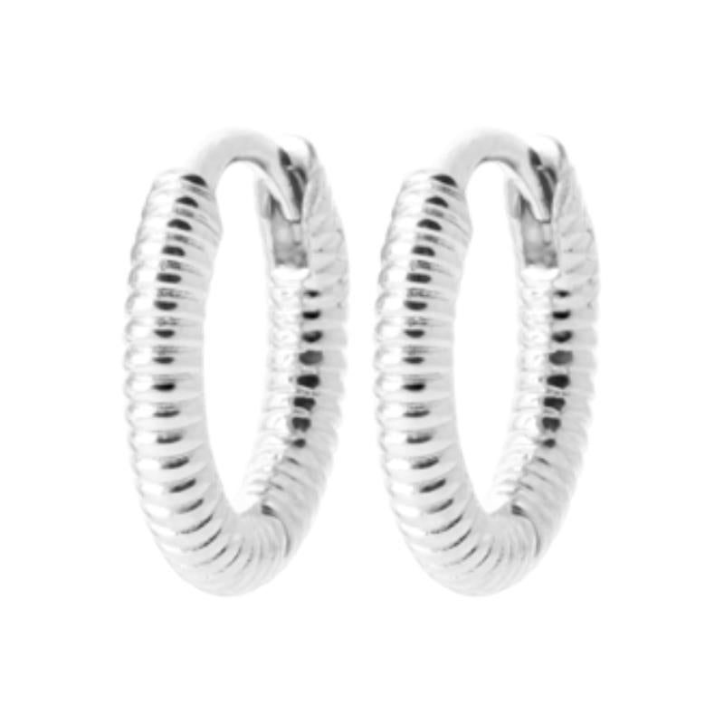 Pendientes Aros Acanalados – Plata | Azuline