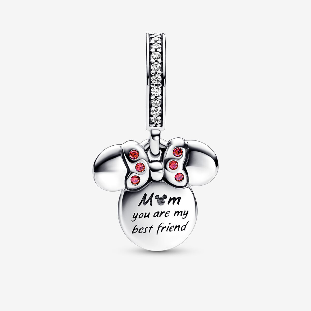 Disney Minnie silhouette double pendant charm | Pandora