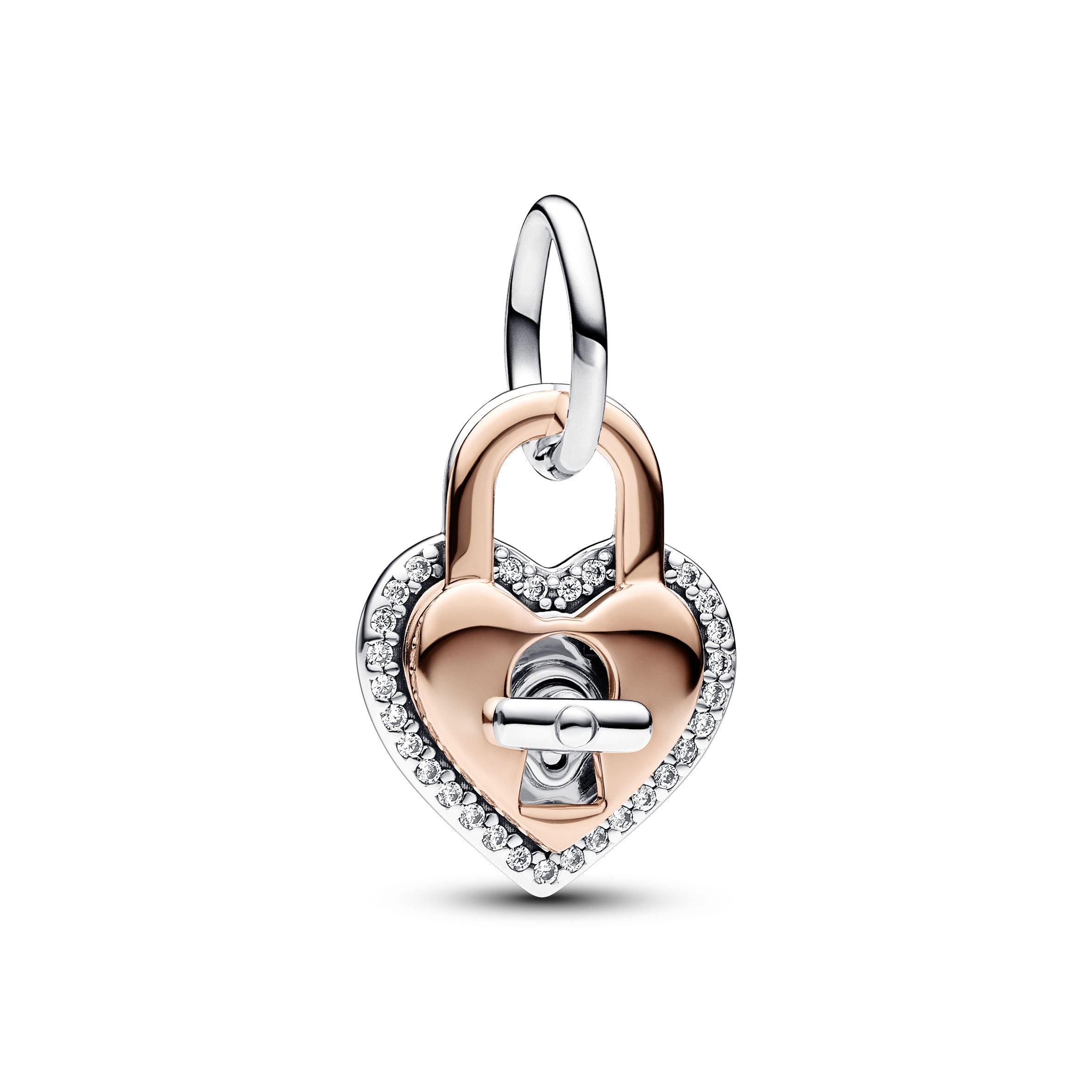 Love - Heart & Padlock - Two-tone - Charms - Pandora