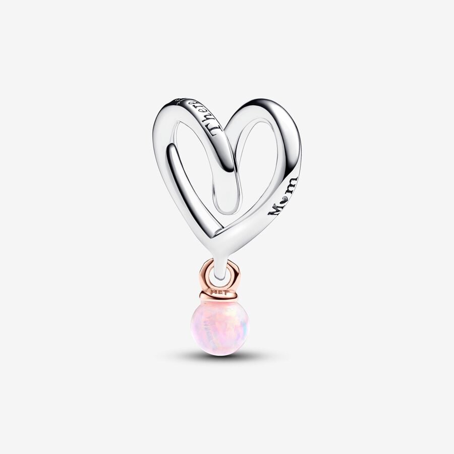 Two-tone Wrap Heart Charm | Pandora