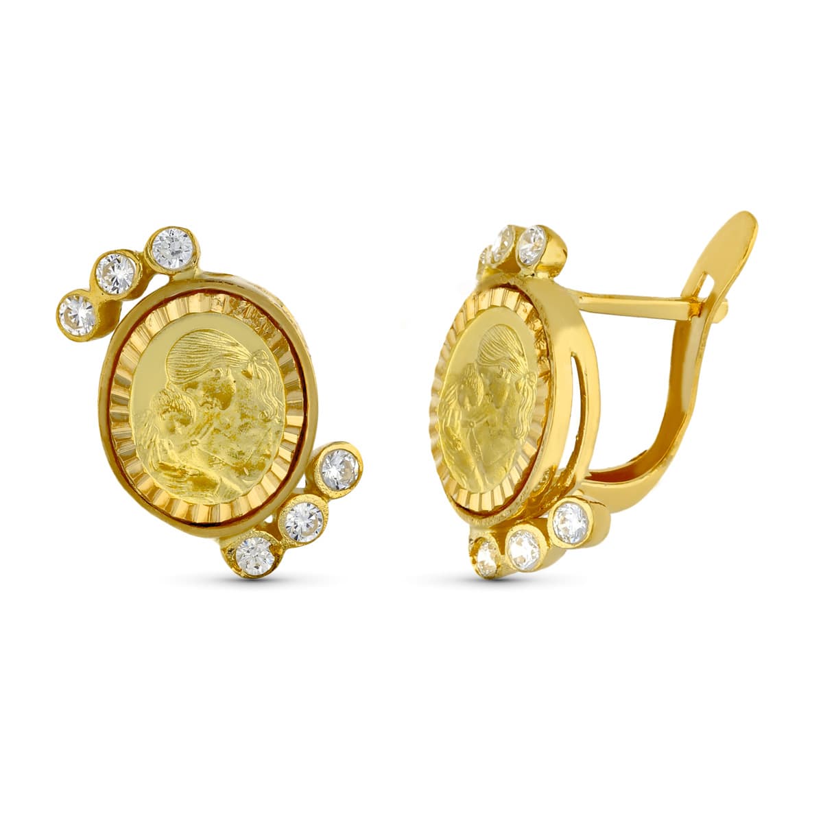 Pendientes Oro Amarillo 18K 15 x 14 mm