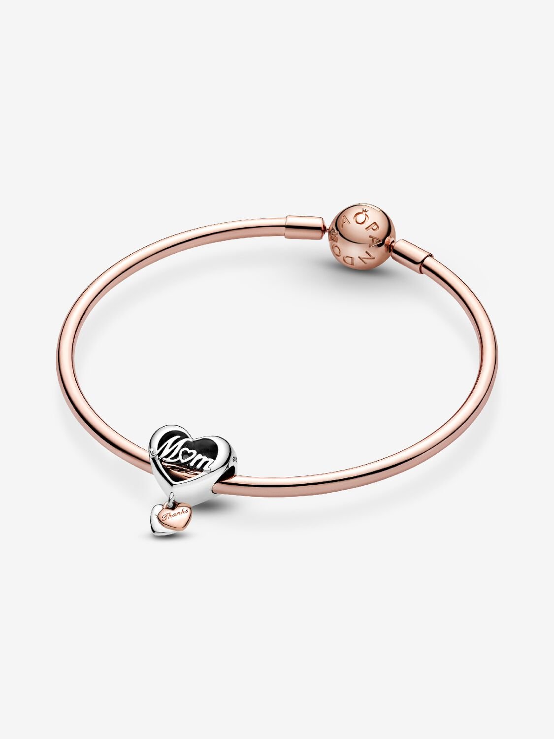 “Thank You Mum” Heart Charm Merci Maman | Pandora