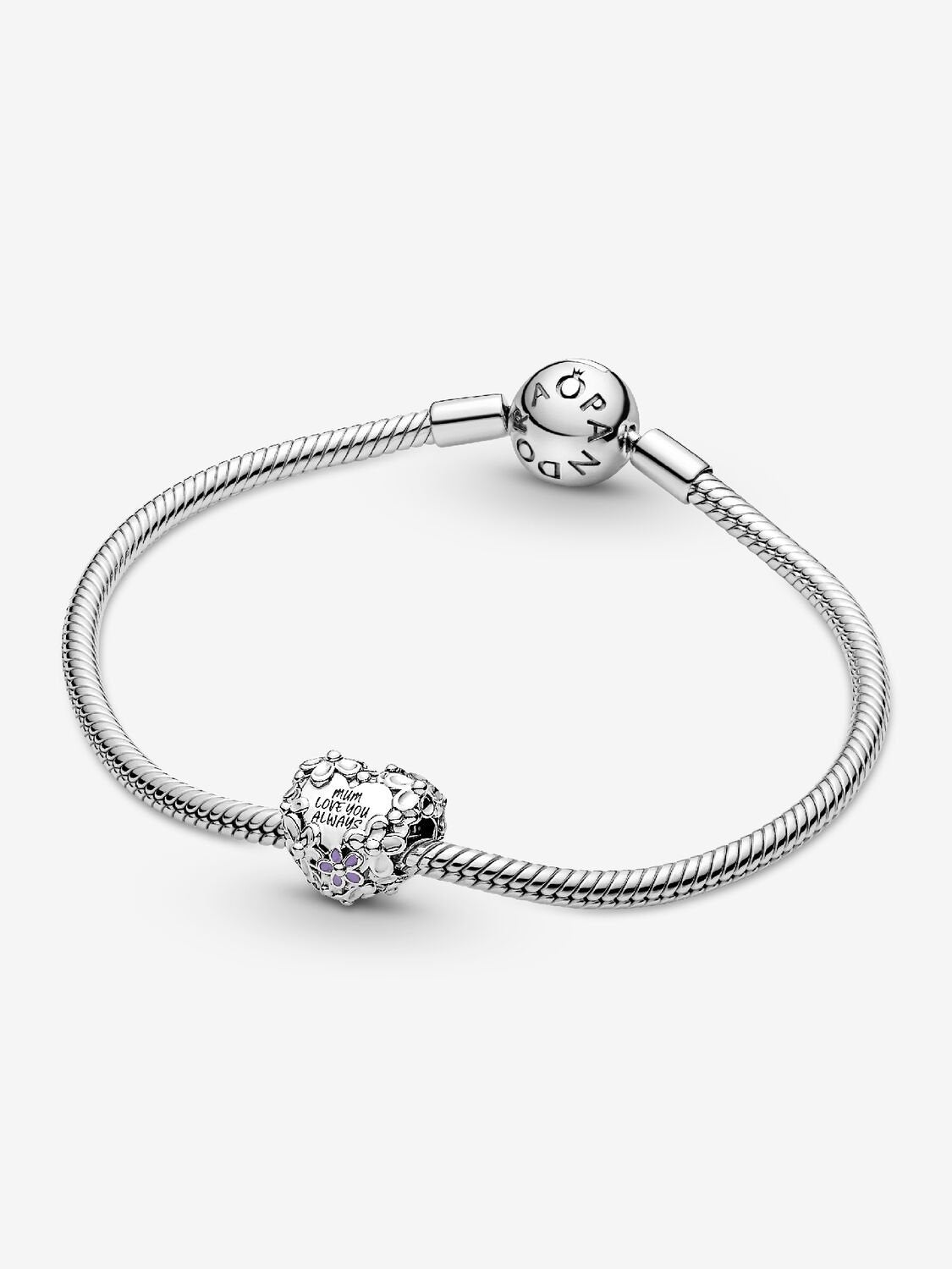 Coração - Mom & Marguerite - Prata - Charms - Pandora