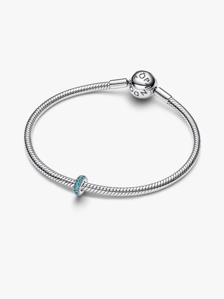 Charm Pandora - Espaceur Pierres Bleu Glacier | 791359C01