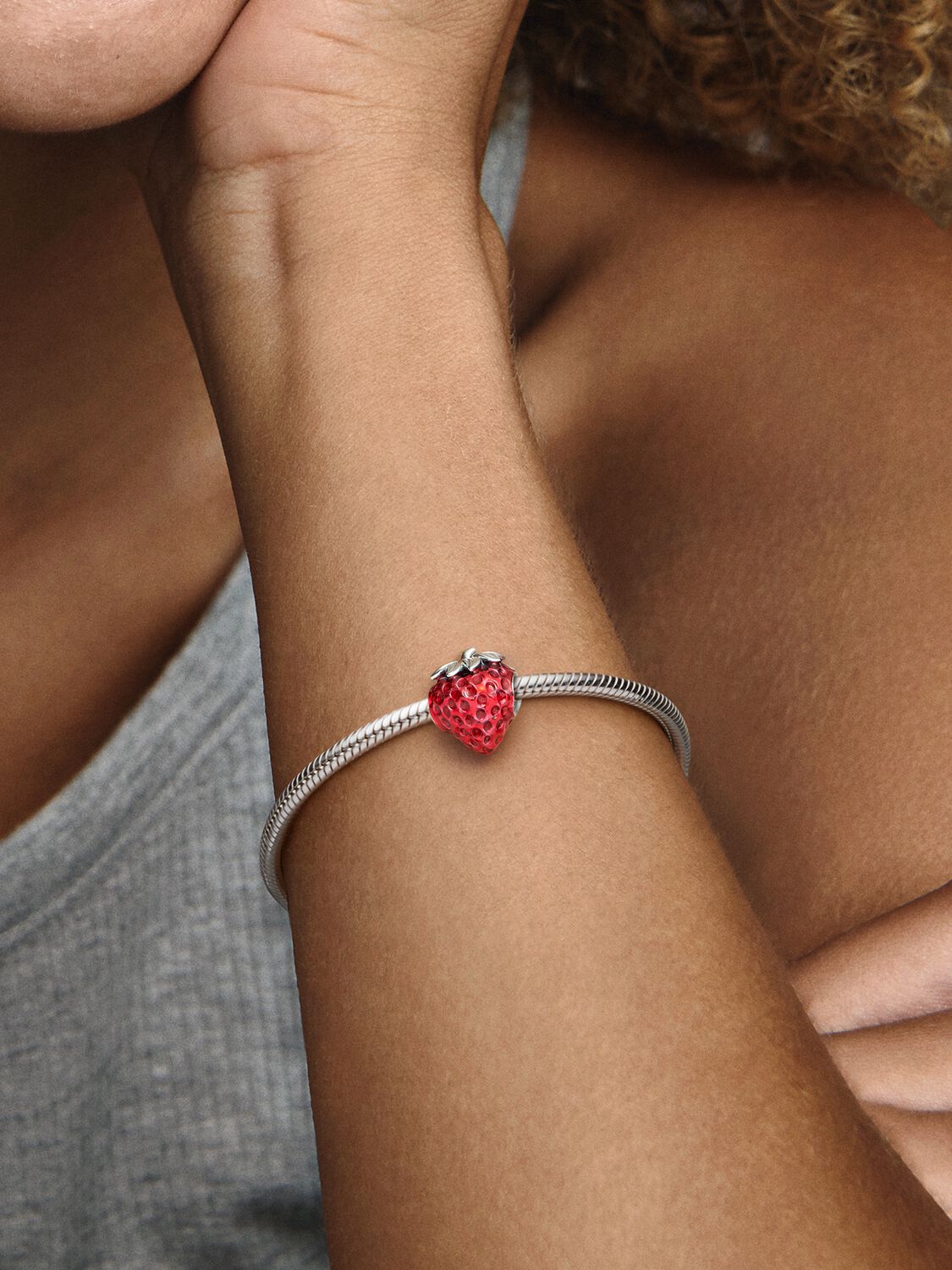 Strawberry - Silver - Charms - Pandora