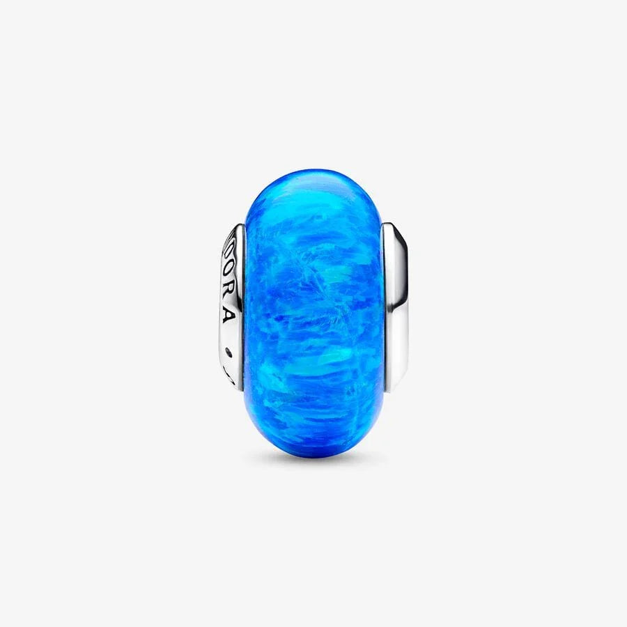 Mini Deep Ocean Blue Murano Glass Charm | Pandora view 3