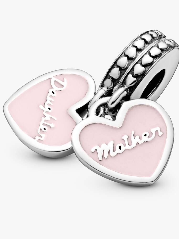 Charm Pandora - Pendentif Cœurs Mère et Fille | 792072EN40